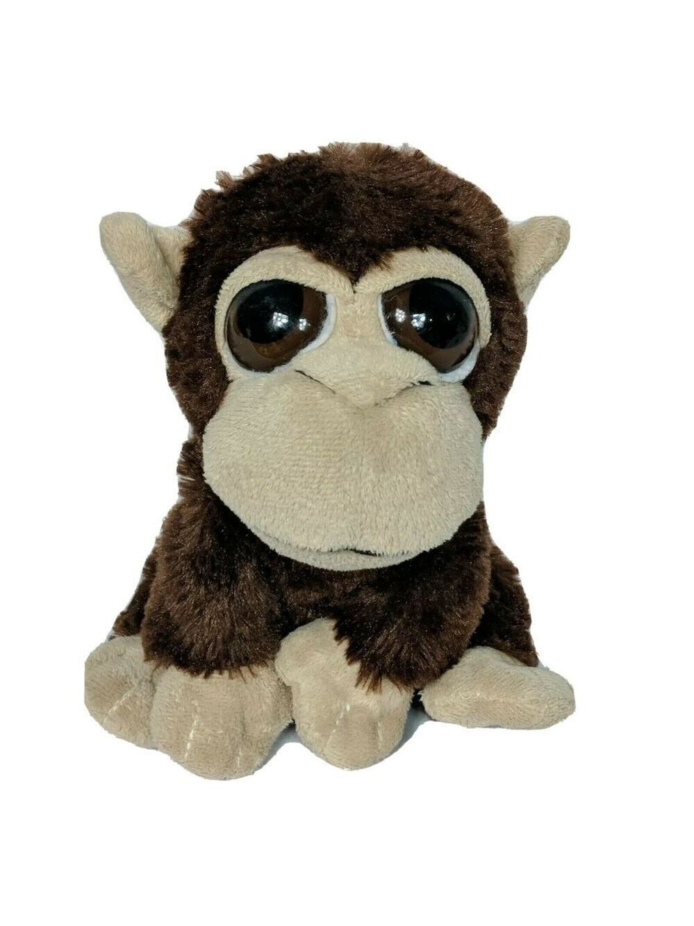 Rinco Brown Monkey Chimpanzee Plush Stuffed Animal 7 Inches